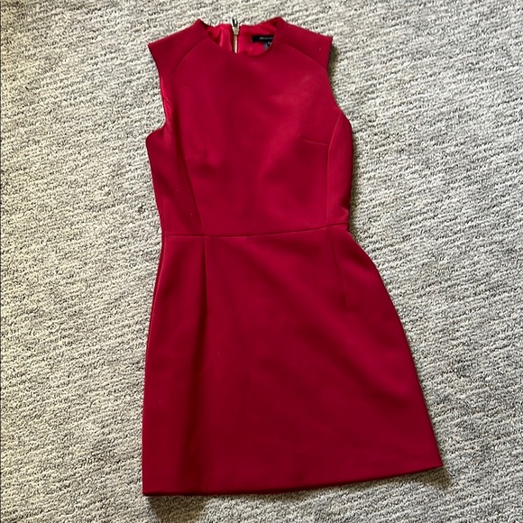 French Connection Red Sheath Mini Dress Cocktail - Picture 1 of 3